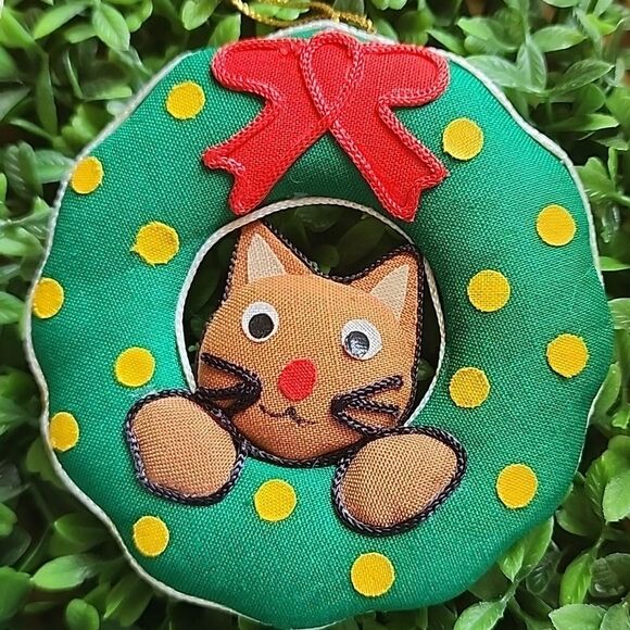 3 Vintage Cat Ornaments - Picture 7 of 10